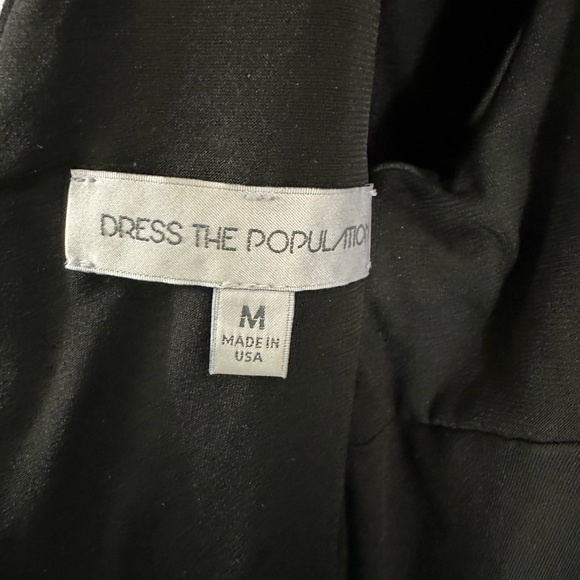 Dress the Population Lola Black Sequin Dress Size Medium NWT - Picture 5 of 7